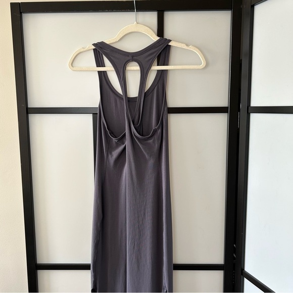[S] 2019 Lululemon Restore and Revitalize Maxi Dress In Moonwalk Grey Purple - Picture 5 of 9
